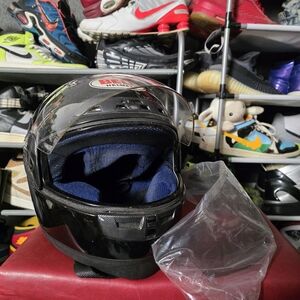 🔥 Bell Black Full-Face Motorcycle Helmet with Clear Visor NEW VISOR!